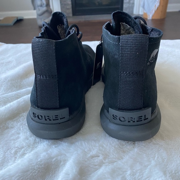 Sorel Explorer Next Drift Men’s Short Lace Up Boot in Black Size 7 - Picture 5 of 10